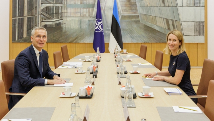 Secretary General welcomes Estonian PM to NATO for talks on Vilnius Summit