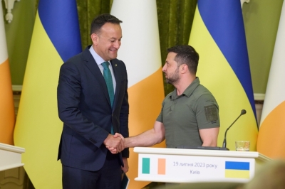 The President of Ukraine and the Taoiseach of Ireland meet in Kyiv