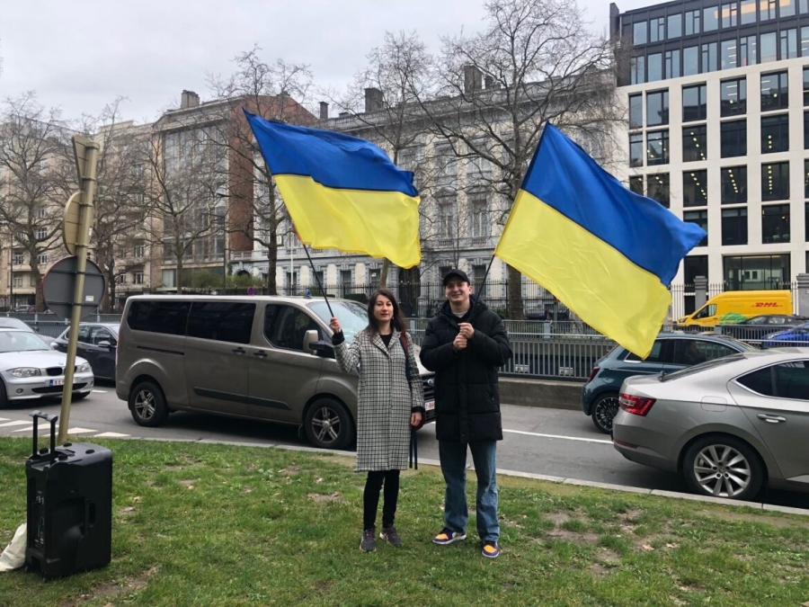 Ukrainian flag to be raised outside Russia’s Mission to the EU every Monday