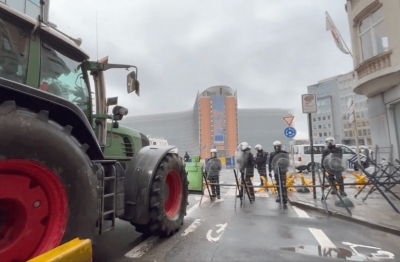 Farmers Protest in Brussels: Tractors, Tensions, and Traffic Disruptions