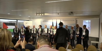 Pro-Hamas apologists at Press Club Brussels