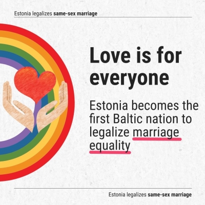 Estonia approves same-sex marriage