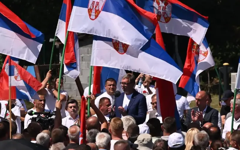 ANEM traži da se hitno otkrije ko su muškarci u crnom koji su napali novinare na Vučićevom skupu