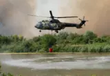 Čaušić: Helikopteri MUP i EU danas izbacili 370 tona vode na Deliblatsku peščaru, Iljušin 210 tona