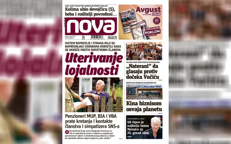 “Nova” piše: Kako su se uspostavljeni sistem represije i straha okrenuli protiv vlasti