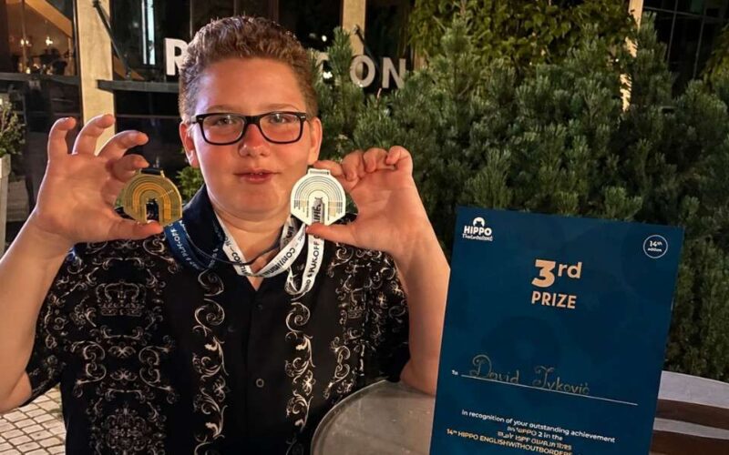 David Ivković među najboljima na svetu: Trinaestogodišnjak osvojio bronzu u Klužu