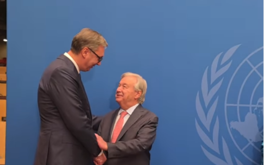 Vučić na prijemu kod Gutereša: Za Srbiju važno da na svakom mestu jasno iznese stavove