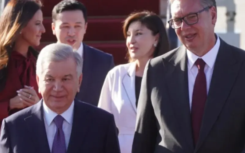 Predsednik Vučić dočekao predsednika Uzbekistana: Novo poglavlje saradnje