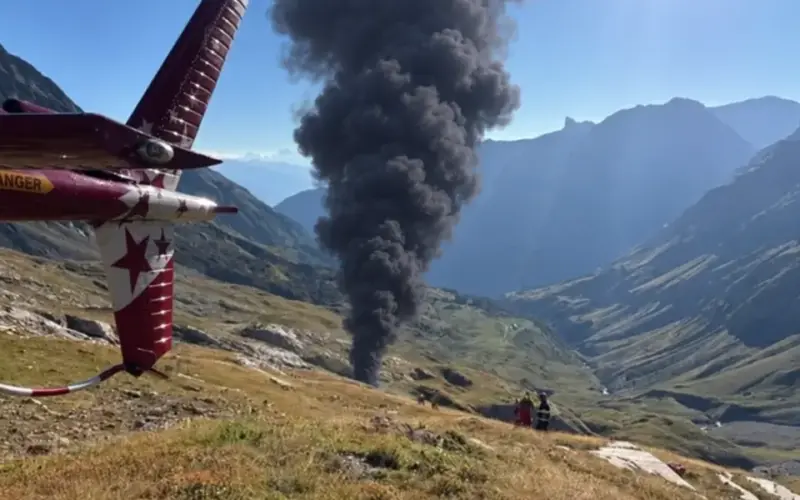 Vatra i gust dim iznad švajcarskih Alpa: Srušio se avion – Troje poginulo