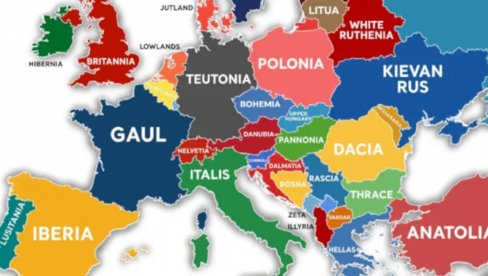 Objavljena nova karta Evrope, na njoj Srbija ima DRUGO IME - Nije greška!