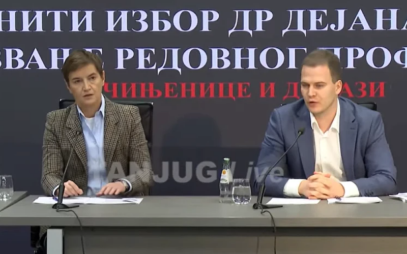 Brnabić i Jakšić optužili Šoškića da nije ispunjavao uslove za redovnog profesora