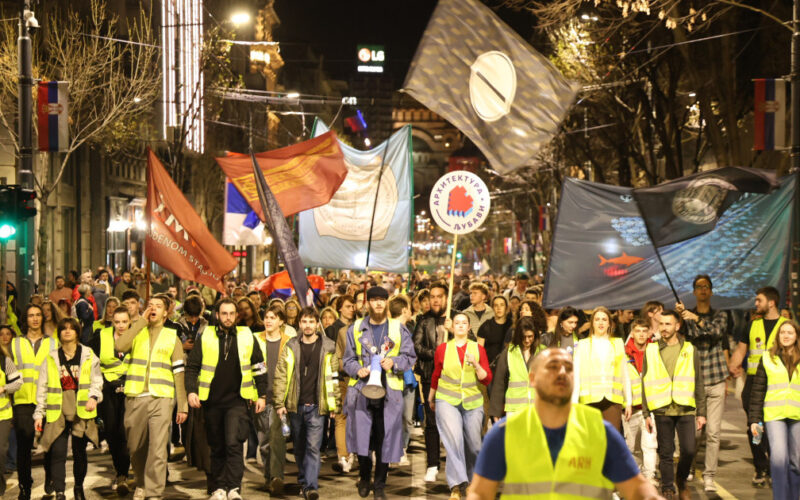 Pristalice Studentske liste sinoć dočekane u Beogradu