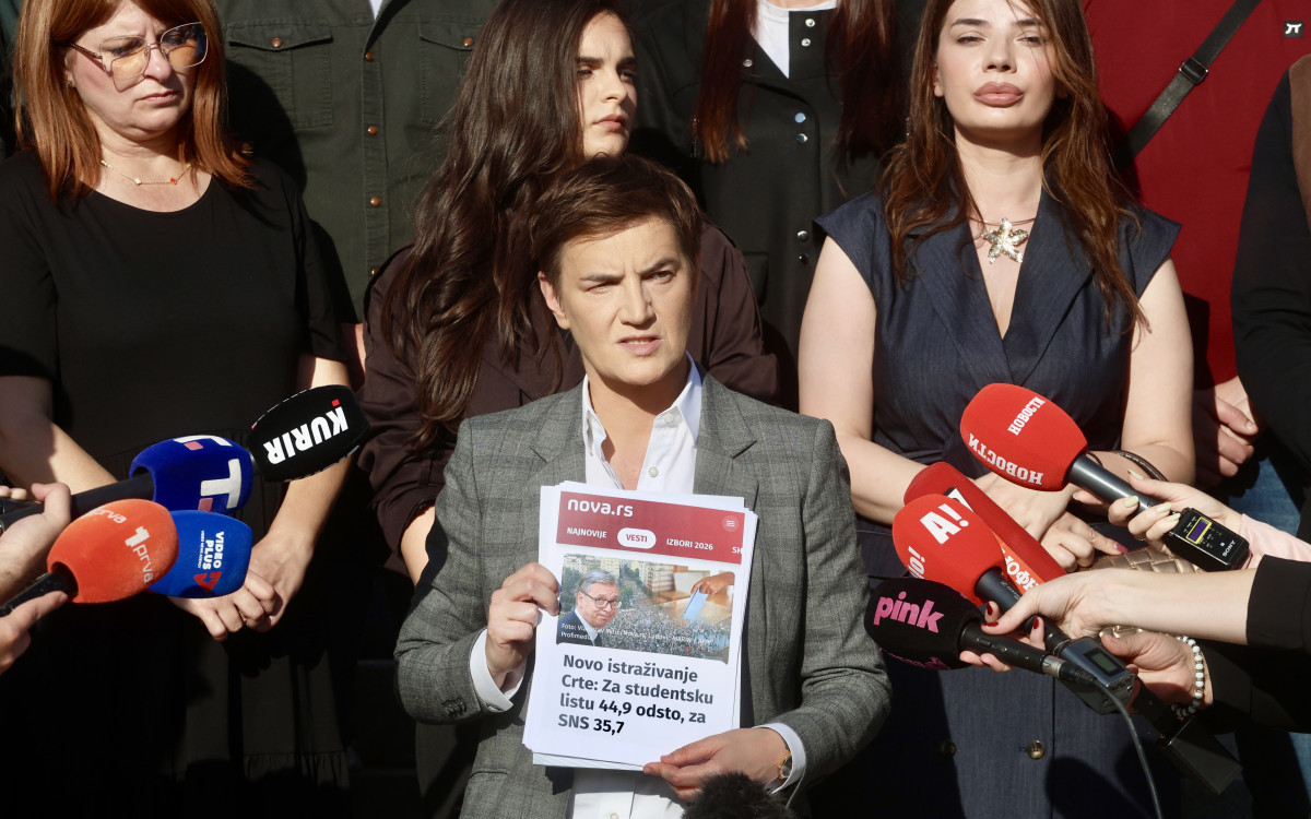 Brnabić: CRTA vodi kampanju trećih lica u korist Studentske liste