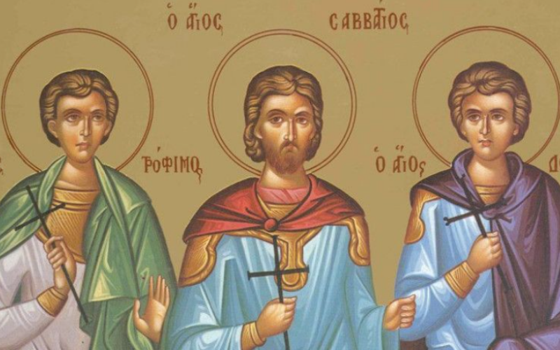 Tri nepokolebljiva svedoka Hristova: Stradanje svetih Trofima, Savatija i Dorimedonta