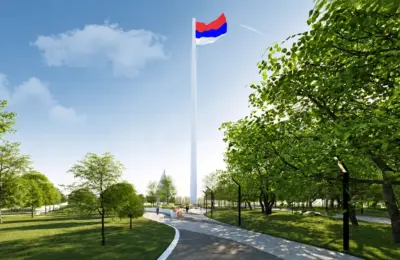 Zastava Srbije na jarbolu od 80 metara: Šta je planirano na Ušću?